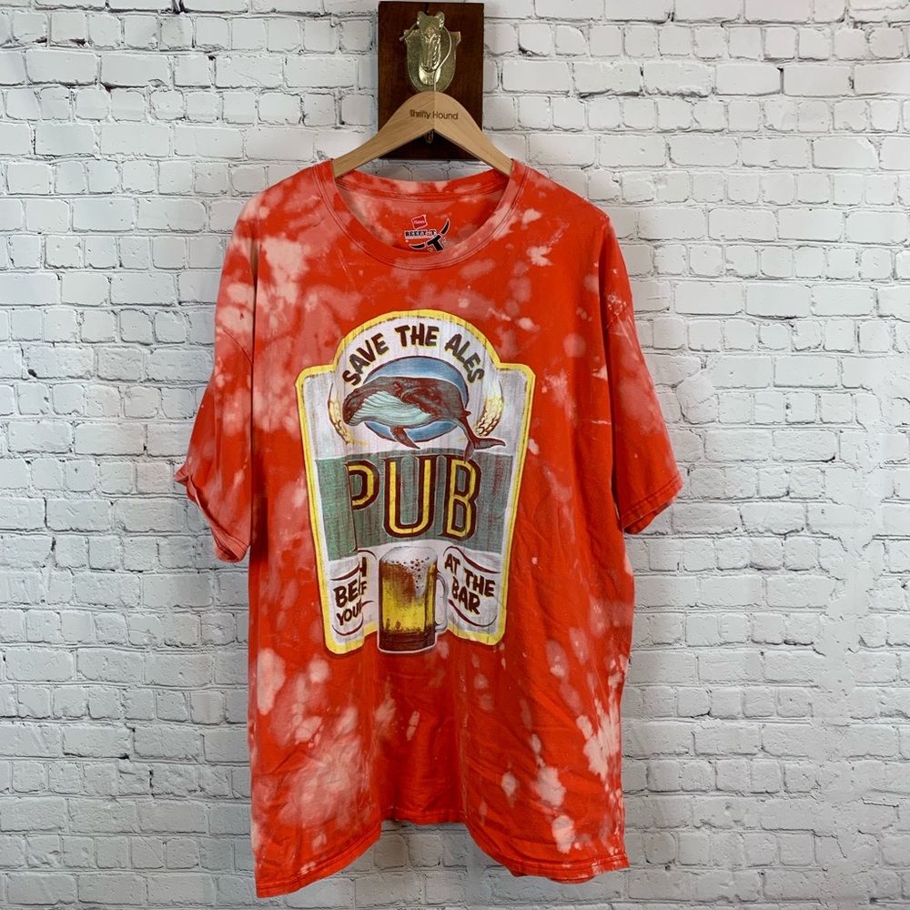 SAVE THE ALES PUB bleached shirt